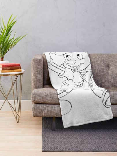 Pinocchio Sketch Throw Blanket
