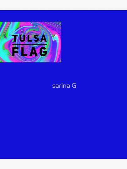 Tulsa Flag Redbubble Poster Backpack