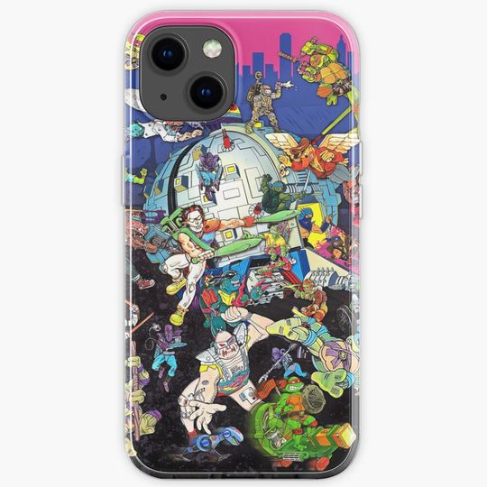 Vintage Ninja Turtles Pizza Classic Art iPhone Case