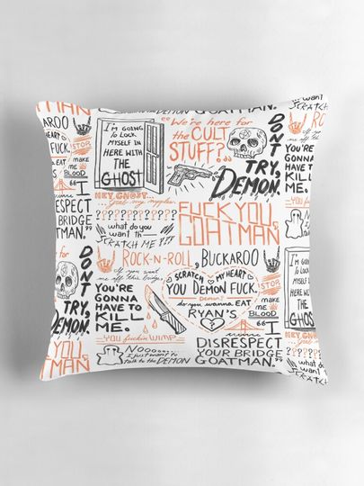 On Your Bridge Goatman Pillow