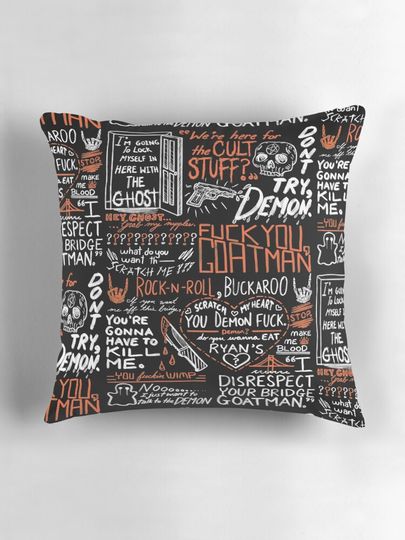 On Your Bridge Goatman (White) Pillow