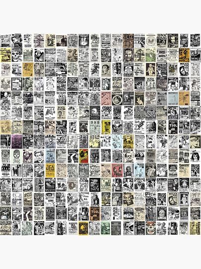 Vintage Punk Rock Flyers Premium Matte Vertical Poster