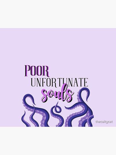 Poor Unfortunate Souls Throw Blanket