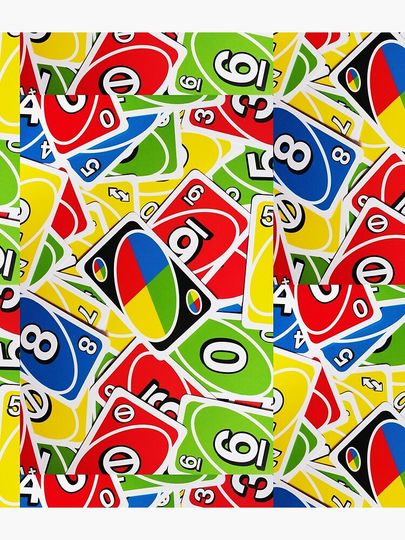 Uno Colorful Playing Cards Pattern Backpack