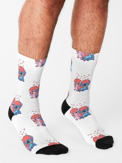 Stitch and Angel Socks