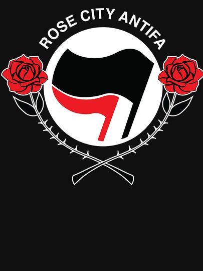 Bold Rose City Antifa Statement Classic T-Shirt