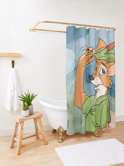 Robin Hood Disney Shower Curtain, Disney Bathroom Decor