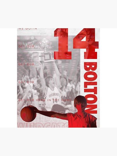 Troy Bolton Wildcats Duvet Cover