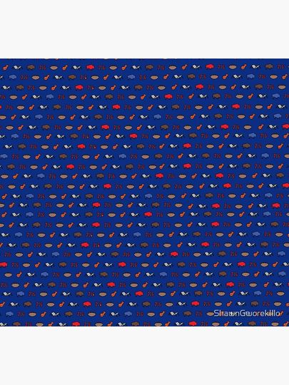 Buffalo Superfan Pattern - Dark Blue Socks