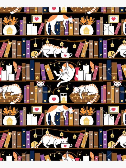 Library cats - caramel chocolate Apron