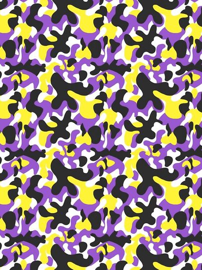 Purple & Yellow camouflage Leggings