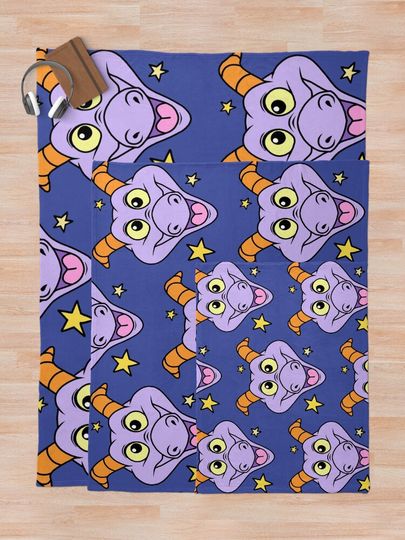Figment with Stars Throw Blanket