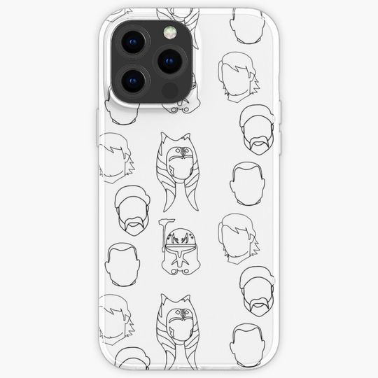 the squad line art pack iPhone Case