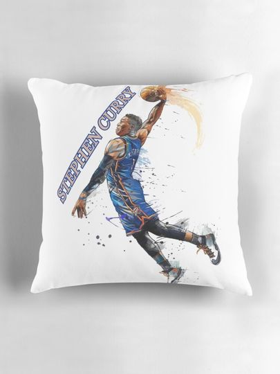 Stephen Curry Pillow, Basketball Gift, Gift for Fan