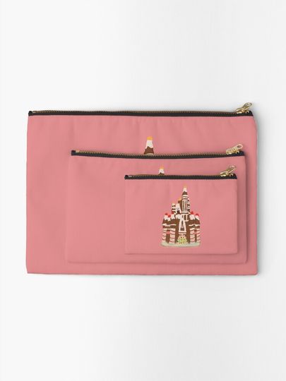 Disney Christmas Gingerbread Castle Makeup Bag