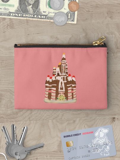 Disney Christmas Gingerbread Castle Makeup Bag