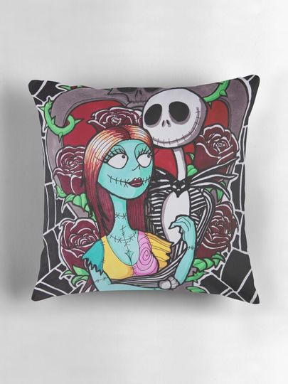 Nightmare before Christmas Jack and Sally Pillow