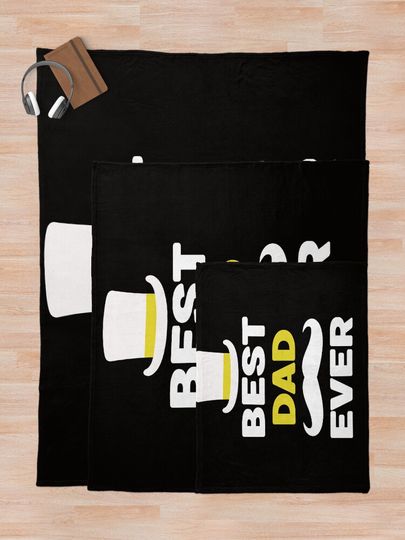 best dad ever Throw Blanket
