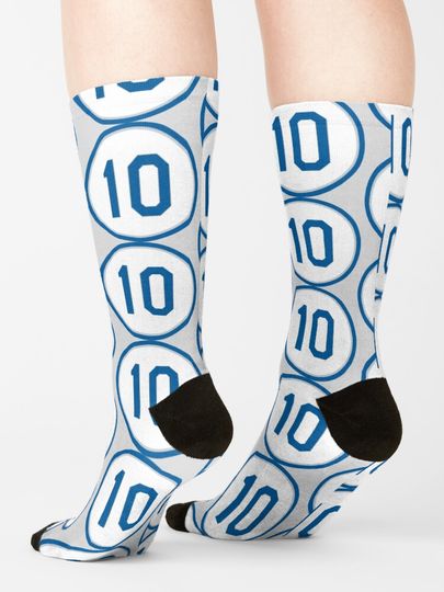 Justin Turner #10 Jersey Number Socks