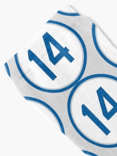 Kike Hernandez #14 Jersey Number Socks
