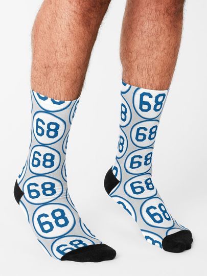 Ross Stripling #68 Jersey Number Socks