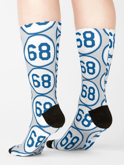 Ross Stripling #68 Jersey Number Socks