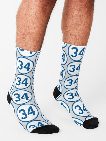 FRD Valenzuela #34 Jersey Number Socks