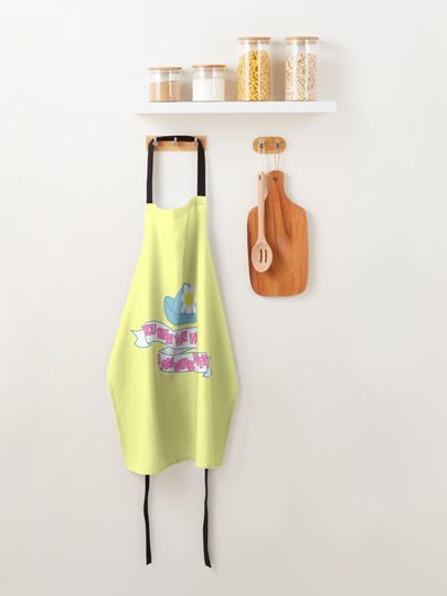 You see the hat? Apron