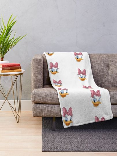 daisy duck face  Throw Blanket