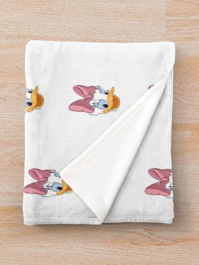 daisy duck face  Throw Blanket
