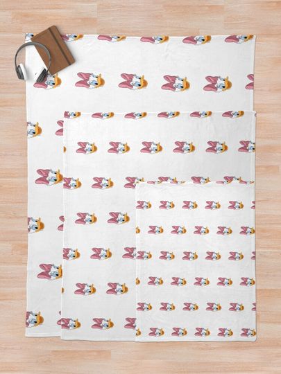 daisy duck face  Throw Blanket
