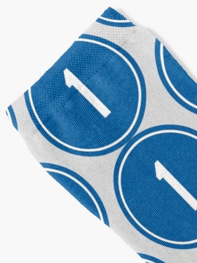 Pee Wee Reese #1 Jersey Number Socks