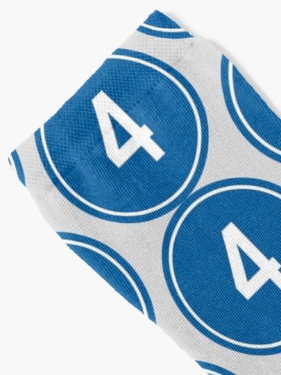 Duke Snider #4 Jersey Number Socks