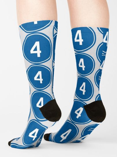 Duke Snider #4 Jersey Number Socks