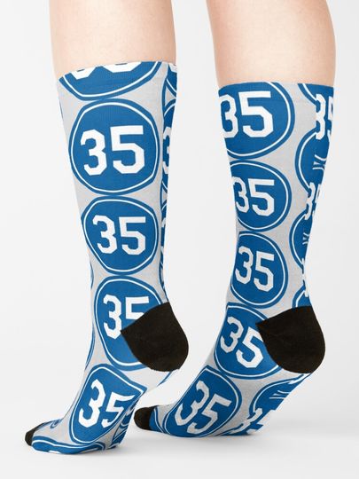 Cody Bellinger #35 Jersey Number Socks