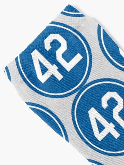 Jackie Robinson #42 Jersey Number Socks