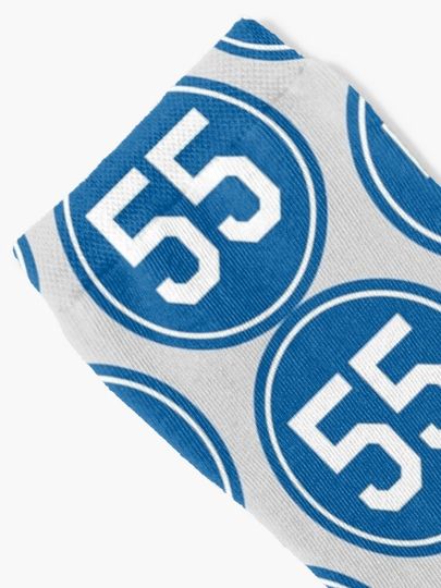 Orel Hershiser #55 Jersey Number Socks