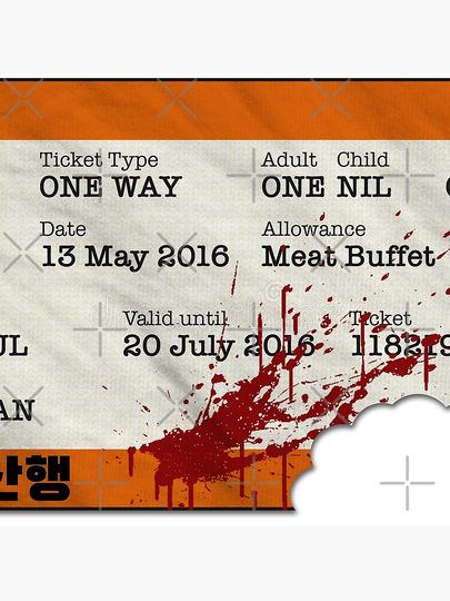 Train to Busan Ticket Pillow