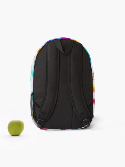 Rainbow And White Tie Dye Backpack