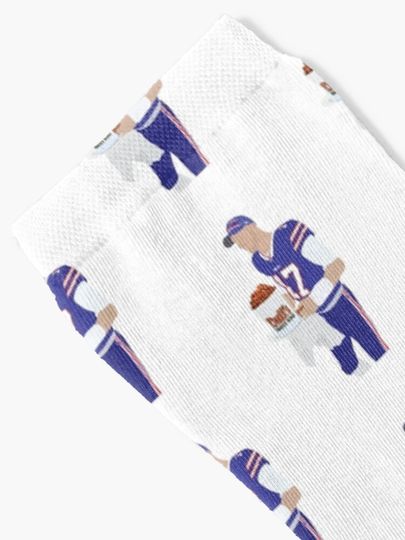 Josh Allen, Buffalo Bills, Duff's Chicken Wings Sticker Socks