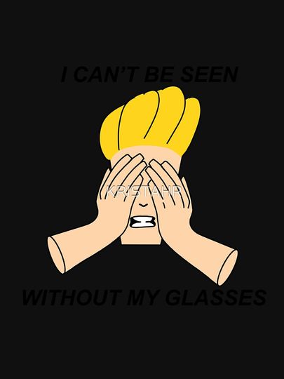 Johnny Bravo I can’t be seen without my glasses Zipped Hoodie