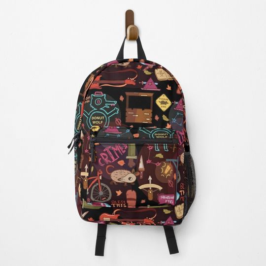 Night in the Woods Weird Autumn Pattern Backpack