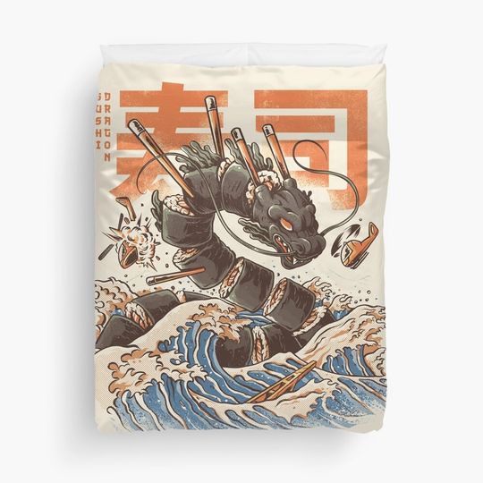 Great Sushi Dragon  Duvet Cover
