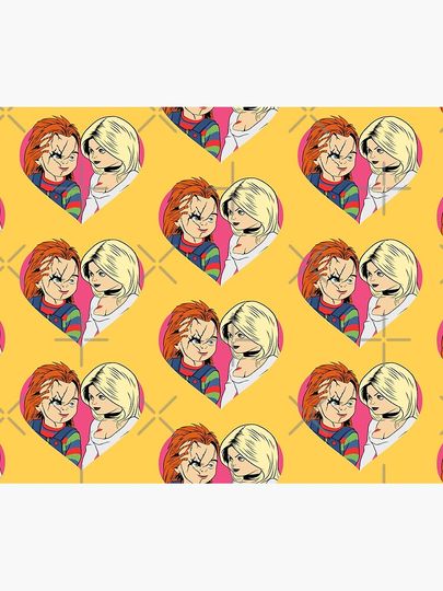 Chucky and Tiffany Throw Blanket