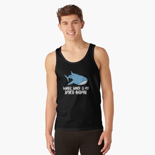 Whale Shark Is My Spirit Animal Cute Whale Shark Tank Top