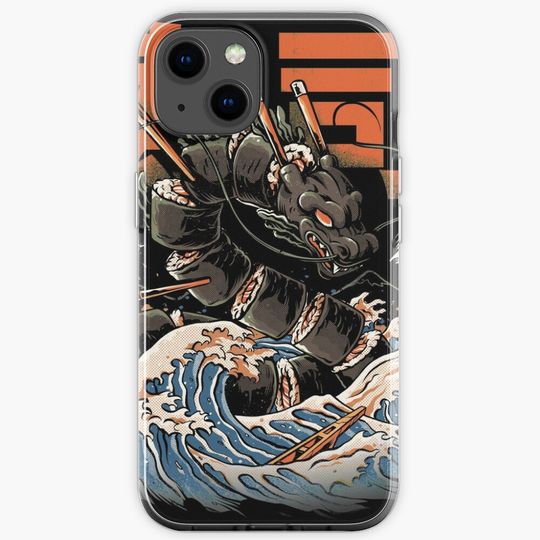 The Black Sushi Dragon iPhone Case