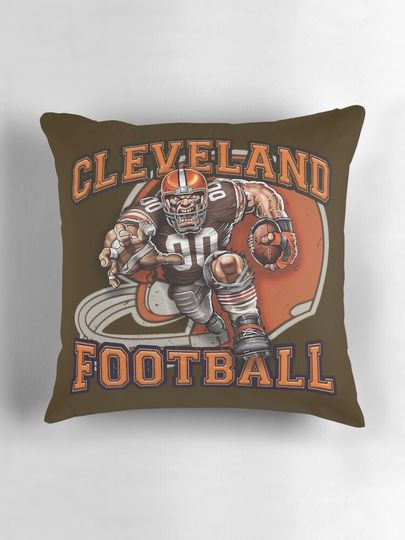 Cleveland Football Pillow