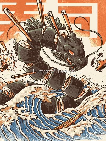 Great Sushi Dragon  iPhone Case