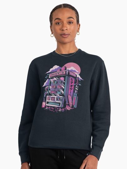 Retro gaming machine Pullover Sweatshirt