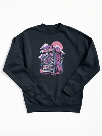 Retro gaming machine Pullover Sweatshirt